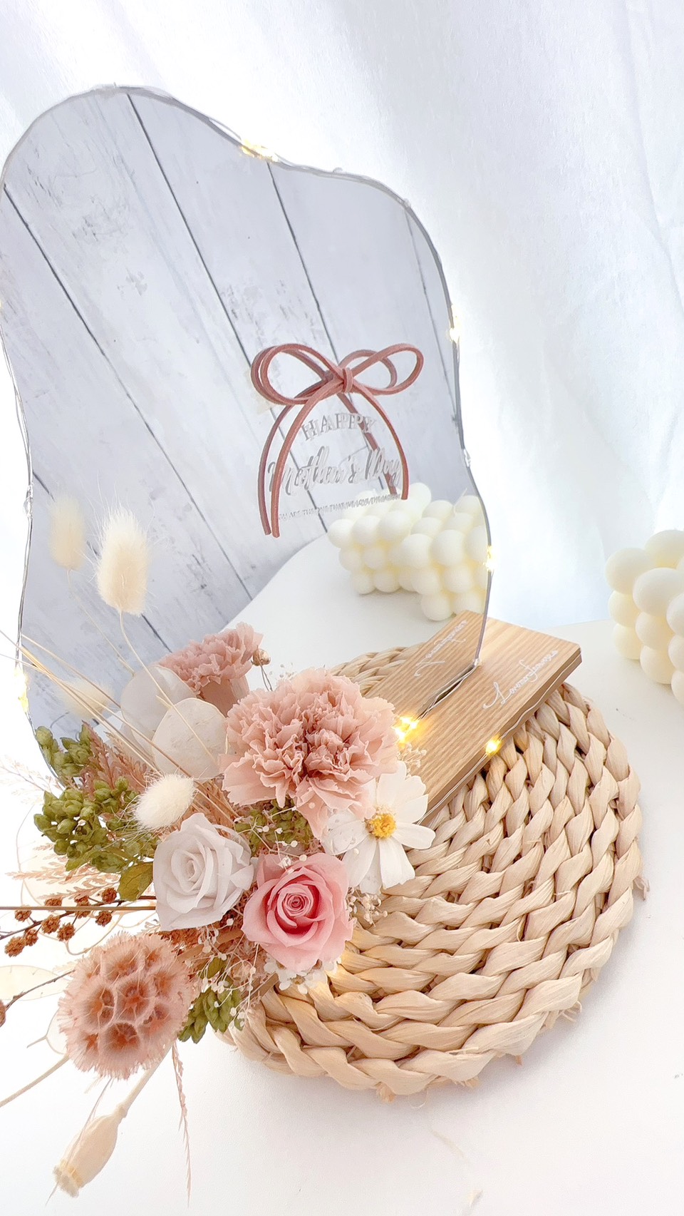 最愛靚媽咪 鏡面桌花