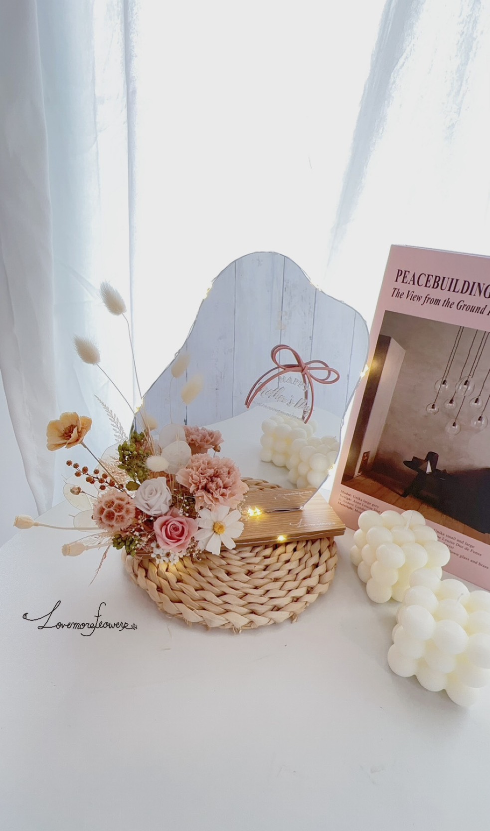 最愛靚媽咪 鏡面桌花