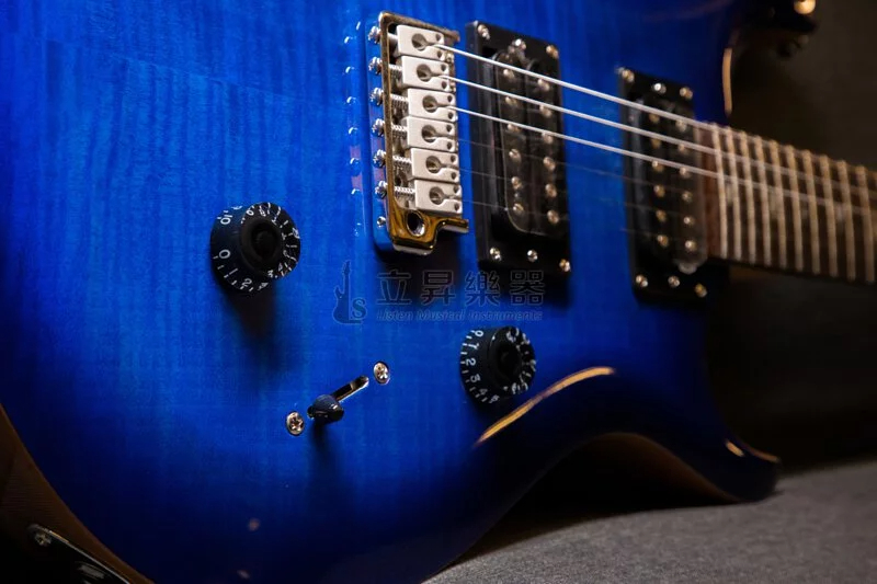 PRS SE CUSTOM 24 電吉他 虎紋楓木 藍色 印尼廠 附原廠琴袋 CU44DC