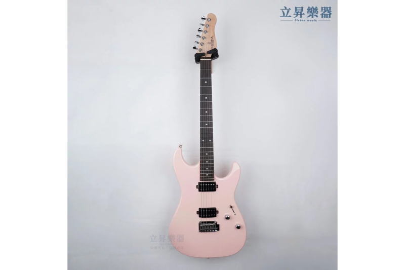 CORONA MODERN HH/L PNK 電吉他 粉紅色 小搖座電吉他【附原廠琴袋】