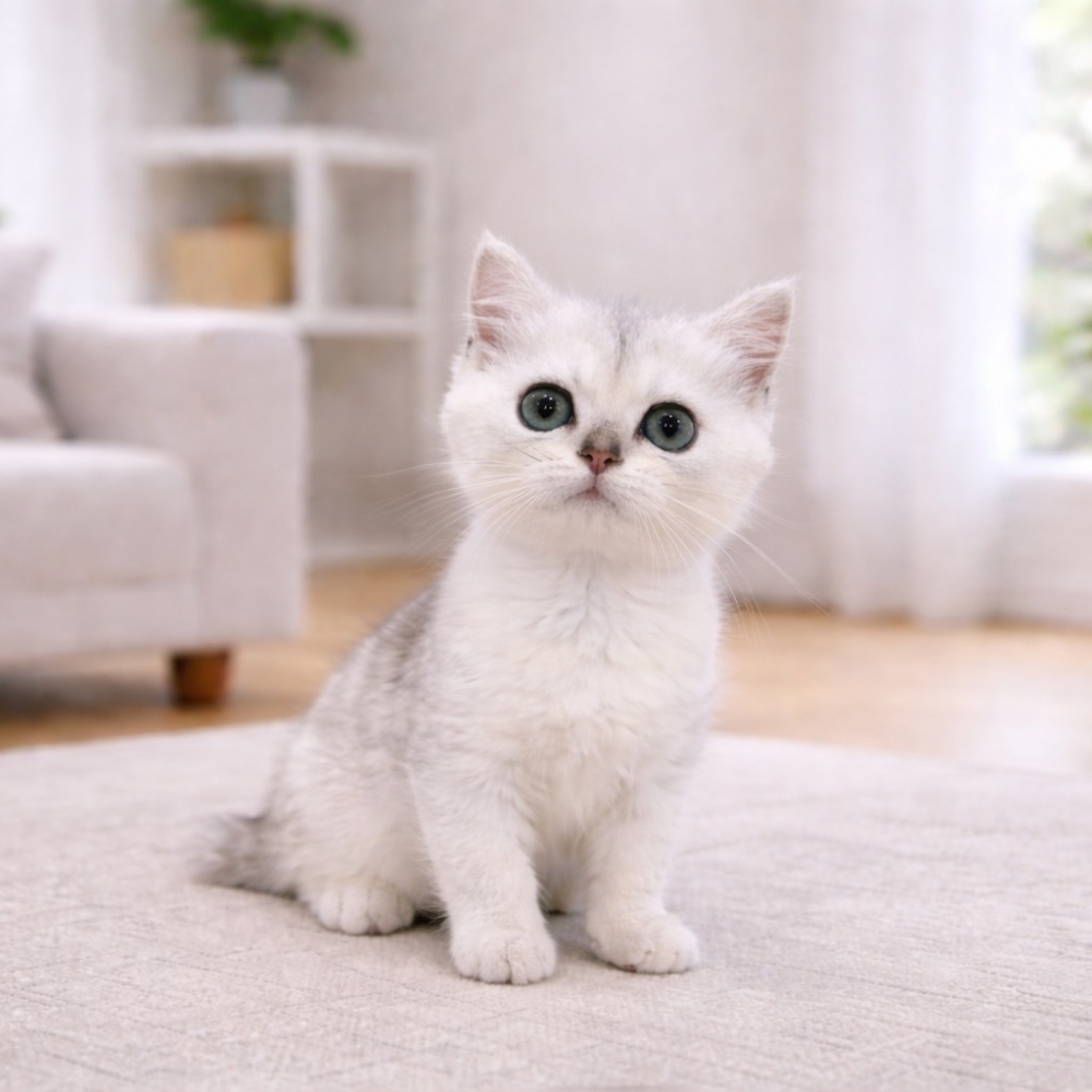 英國短毛貓 - 銀色