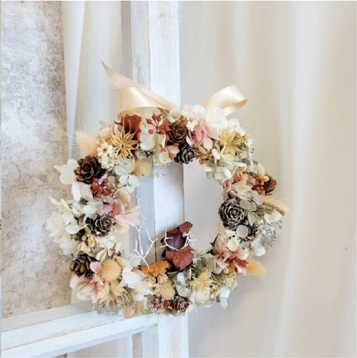 秋季花藝課程-秋季小花圈 | 台北花藝教室