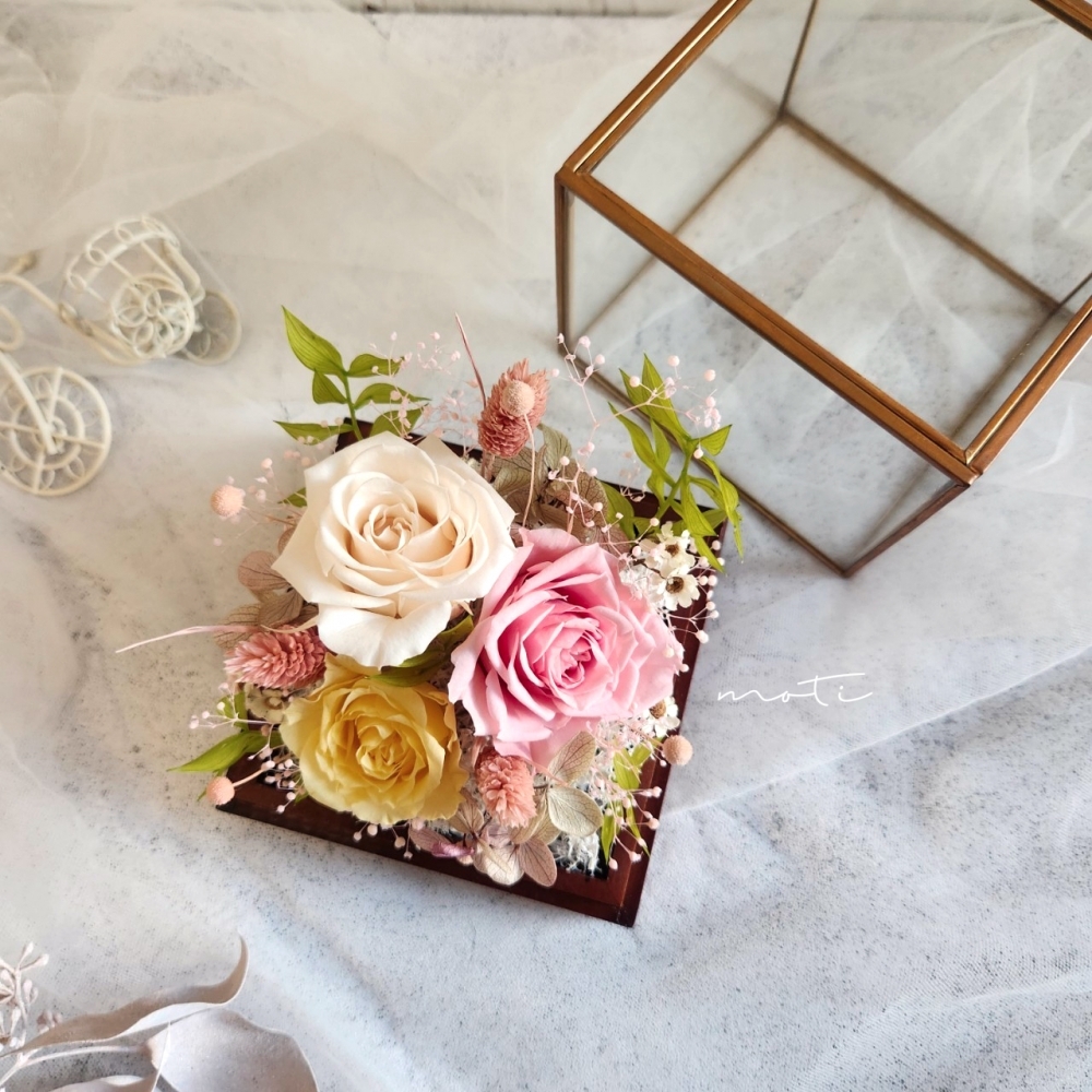 實木底金屬框 (日本CLAY花器)