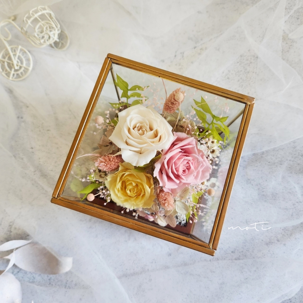 實木底金屬框 (日本CLAY花器)