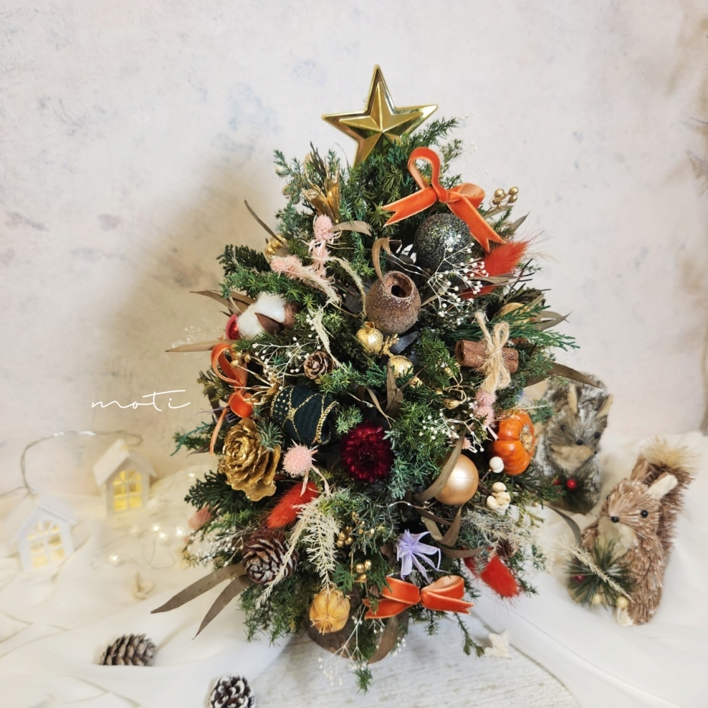 聖托里尼聖誕樹-愛馬仕橘綠款 XL