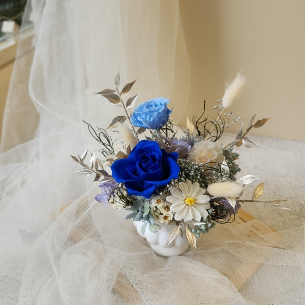 復古冠軍杯盆花(碧海青天款)