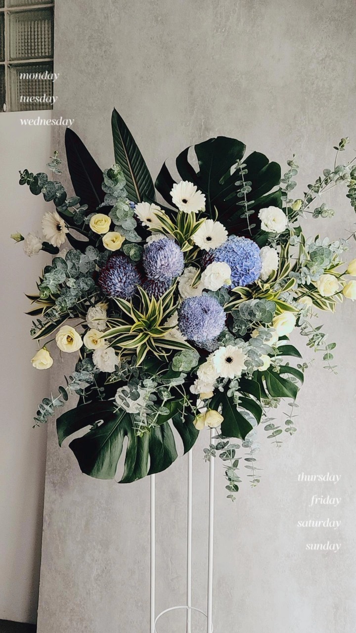 鮮花開幕祝賀高架花籃