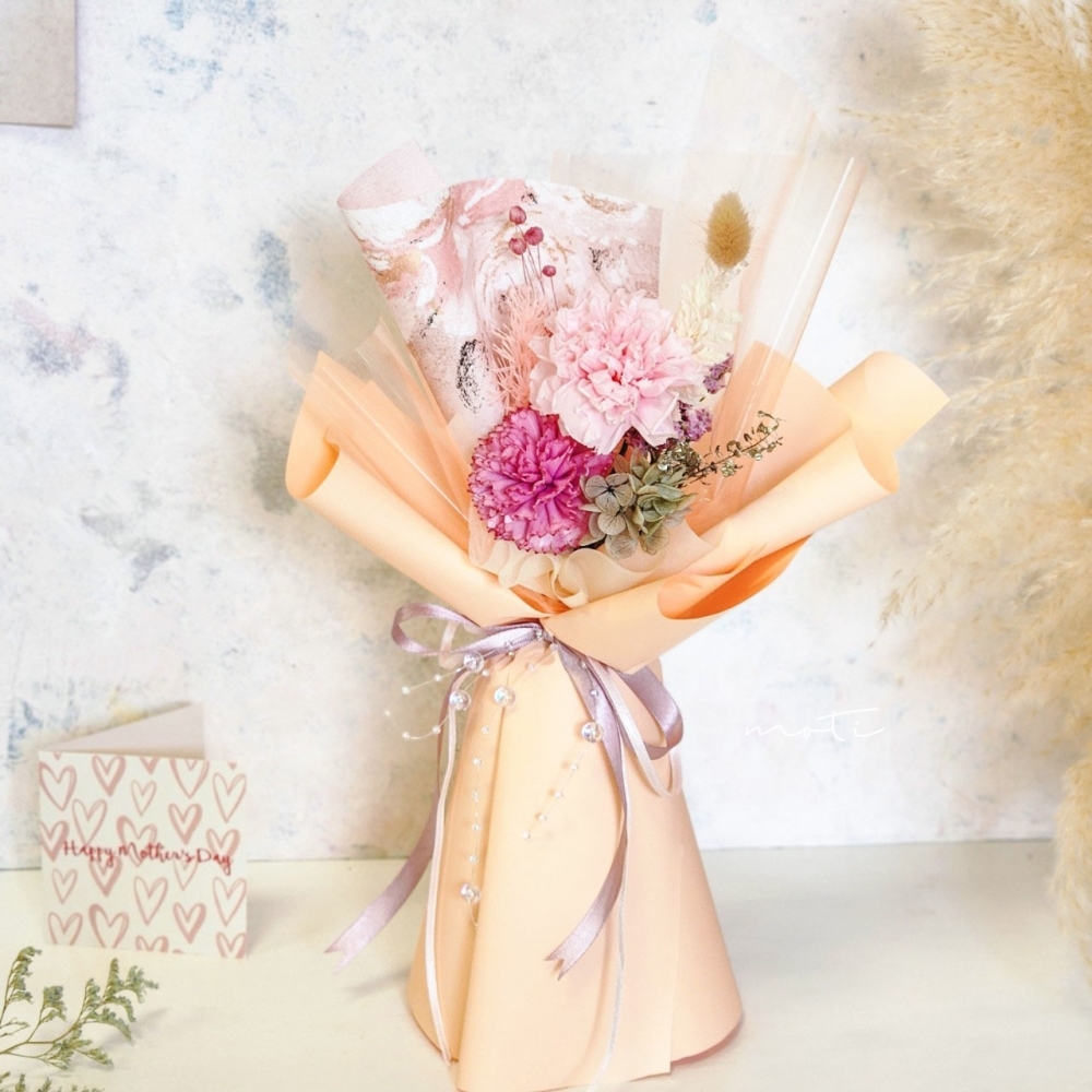 永生康乃馨花束 S 桃粉C