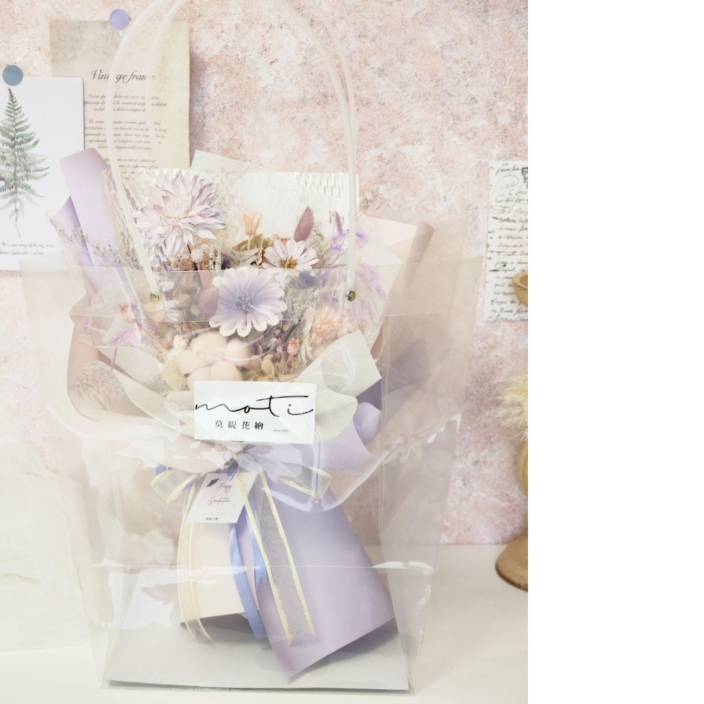 逐夢 擴香花束 M (黃藍款) | 台北花束訂製