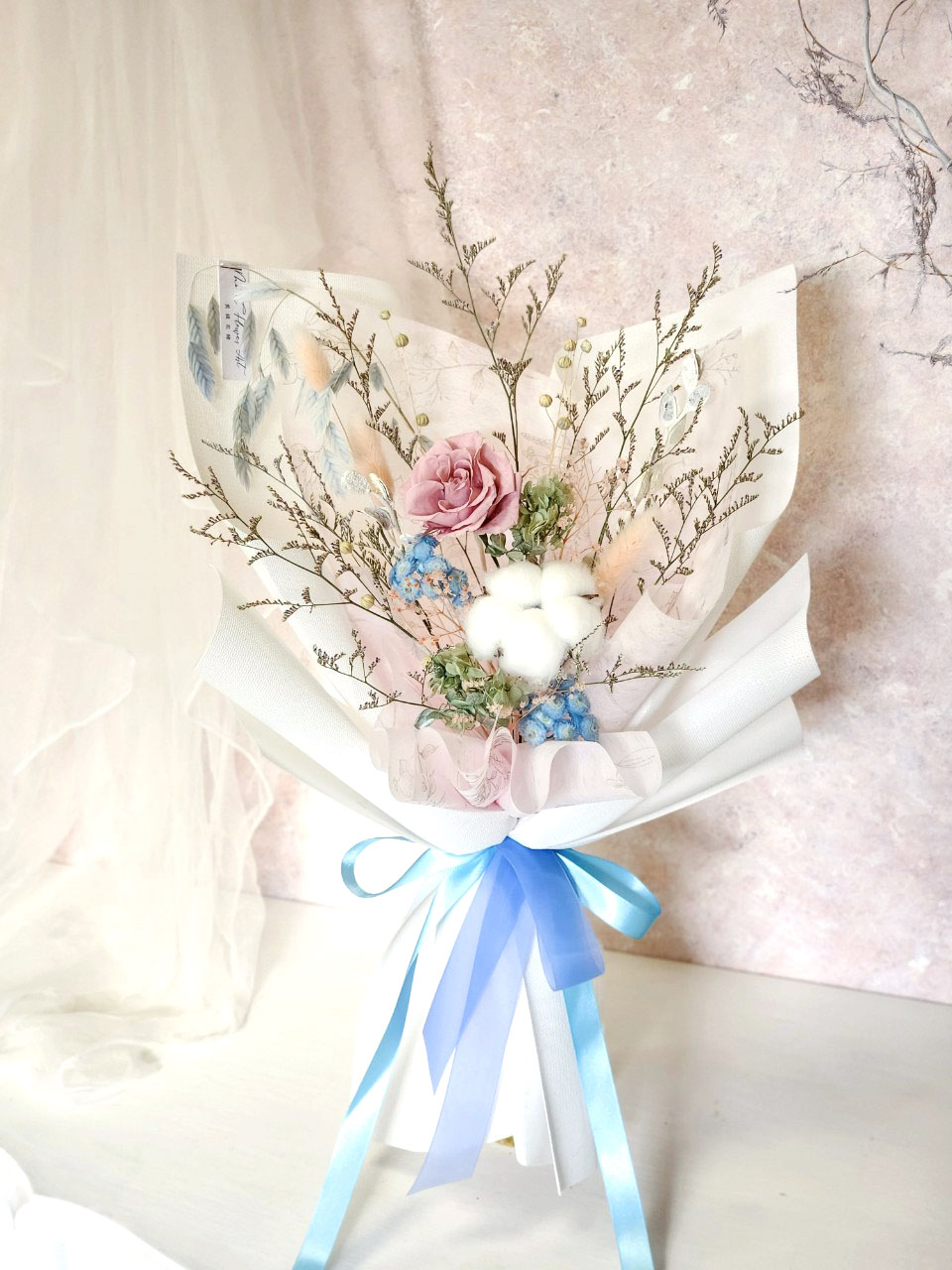 永生玫瑰花束(人魚色系)