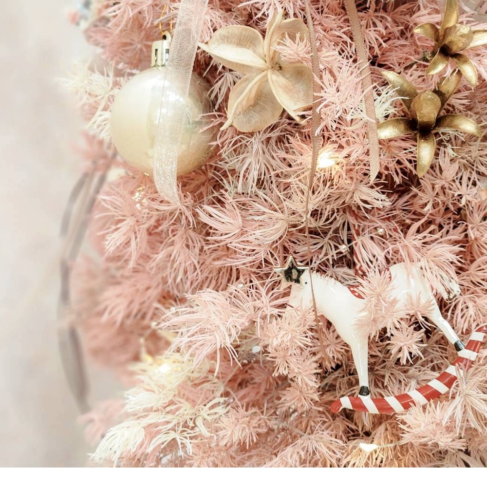 粉雪微光聖誕樹 L