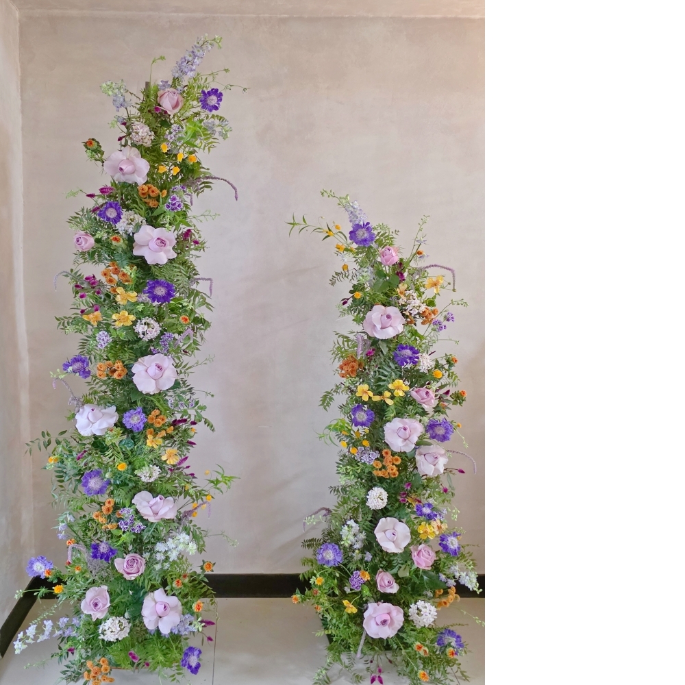 花藝佈置｜牛角拱門花