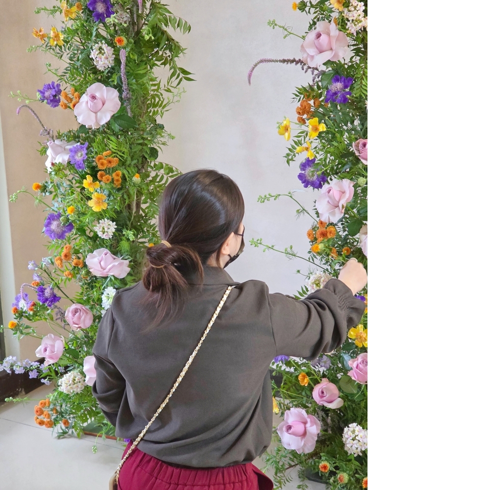 花藝佈置｜牛角拱門花(全柱花柱一對)