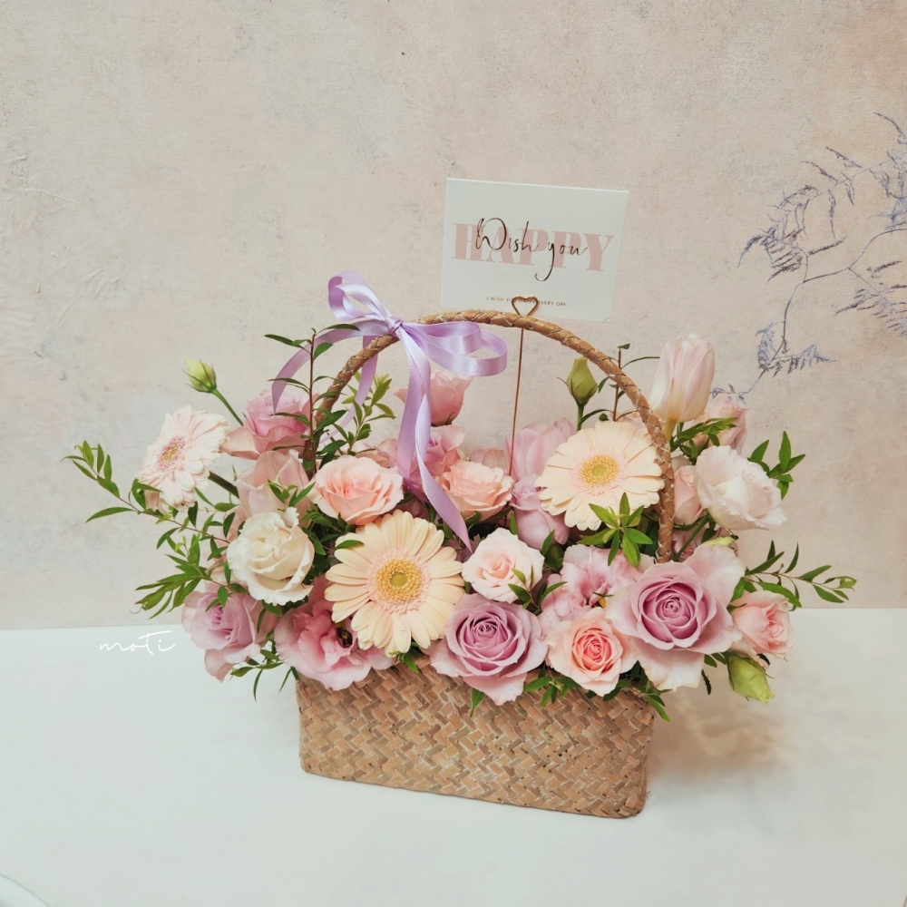 韓式鮮花提籃