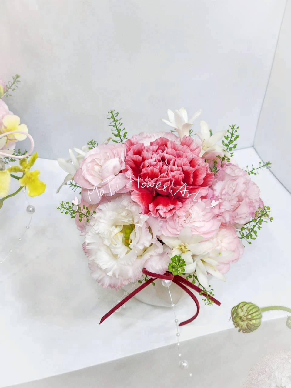 康乃馨桌花 ( XS，紅粉色系 )