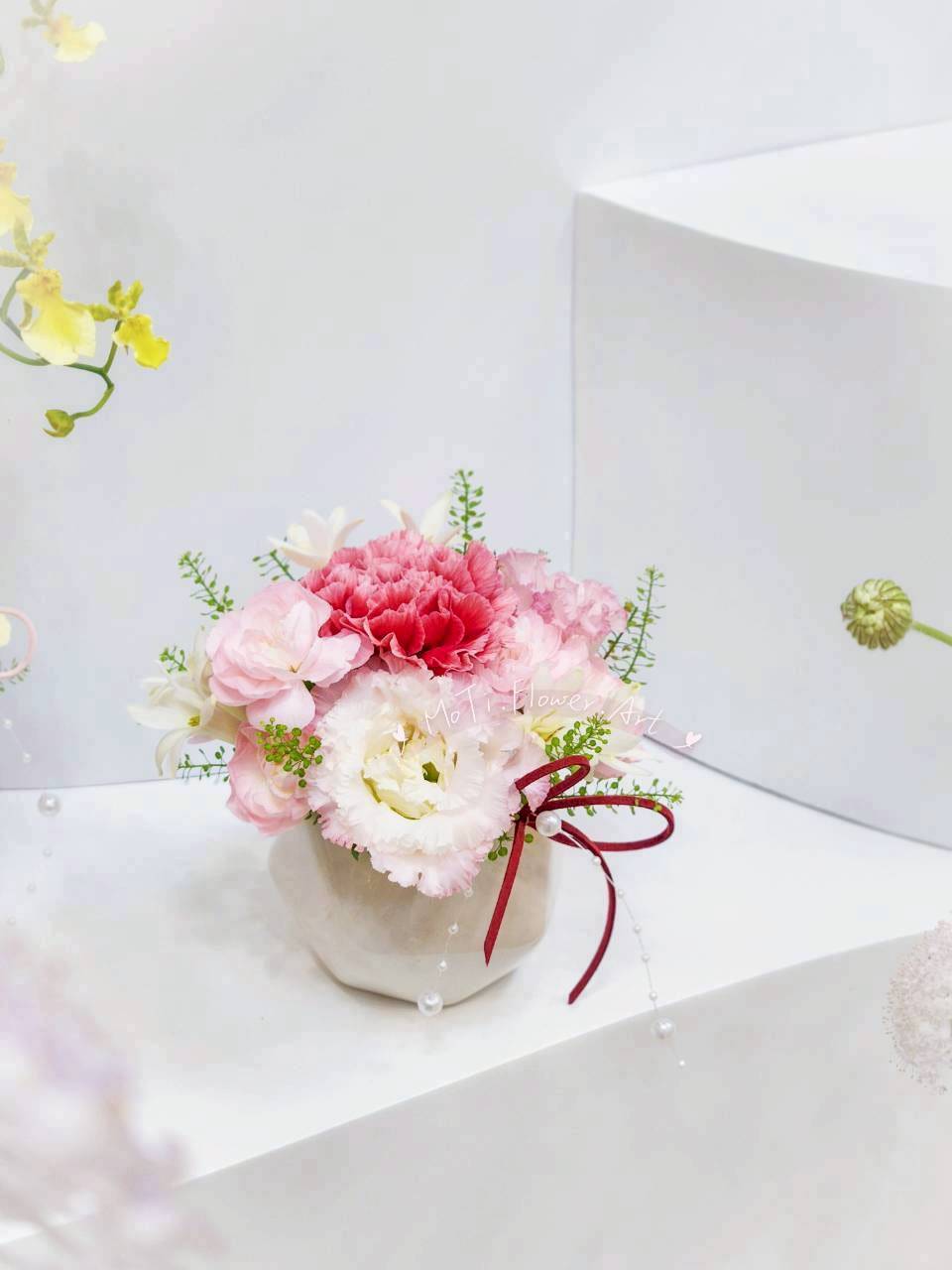 康乃馨桌花 ( XS，紅粉色系 )