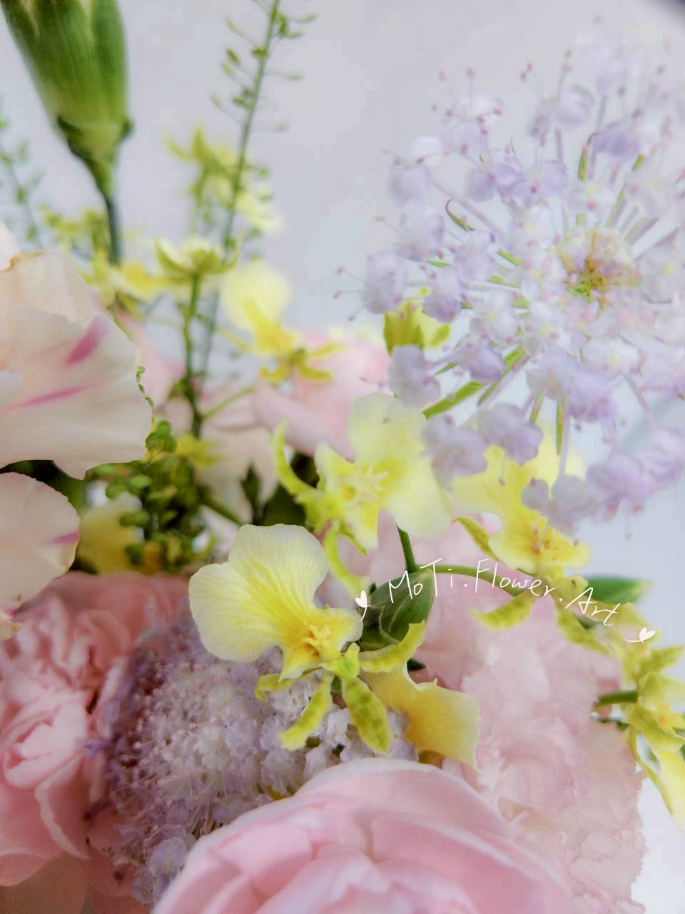 康乃馨桌花 ( S，黃粉色系 )