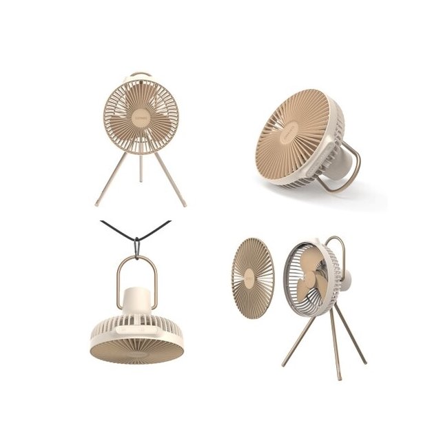 CLAYMORE Fan V600+ USB Type-C 充電風扇 米白色 CLFN-V610SB
