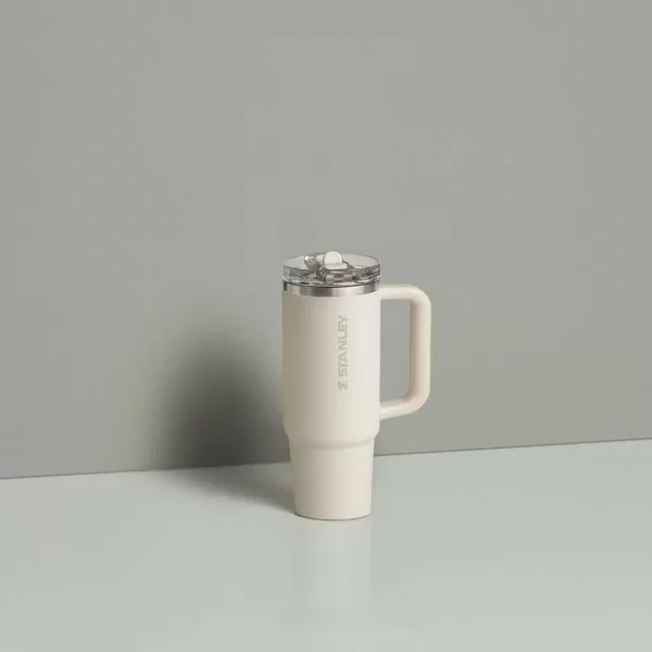 美國 Stanley 防漏吸管隨手杯 0.88L / 象牙白 # 10-12485-175
