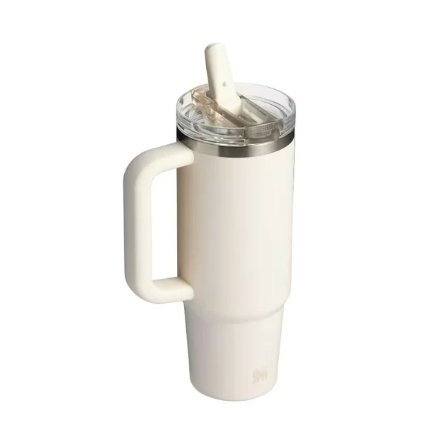 美國 Stanley 防漏吸管隨手杯 0.88L / 象牙白 # 10-12485-175