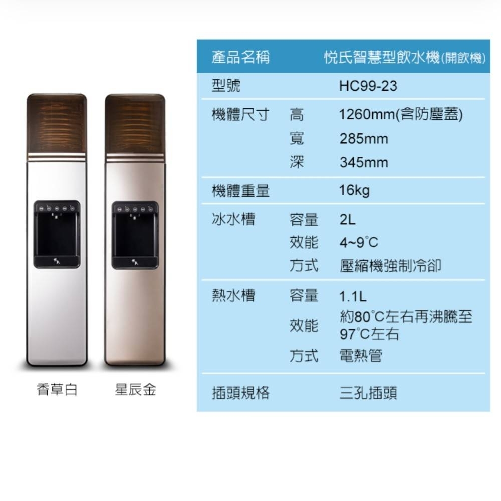 2026年全新款-悅氏SAY智慧型飲水機