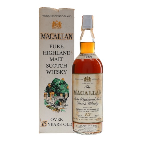 麥卡倫 15年 1958年 絕版品 Macallan 15yo 1958 80 proof
