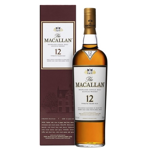 麥卡倫 12年 雪莉桶 舊版 曼妙瓶 Macallan 12yo Sherry Oak 