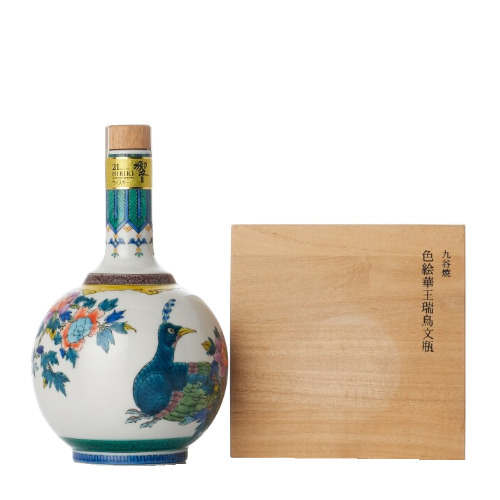  響21年 九谷燒 色絵華王瑞鳥文瓶 日本威士忌 Hibiki 21 Japanese Whisky