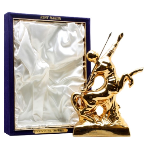 人頭馬 金色瓷瓶 人馬像 馬立騎 Rémy Martin Cognac Brandy