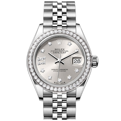 勞力士 ROLEX LADY-DATEJUST腕錶鑽石白色黃金及蠔式鋼款 型號279384RBR-0021