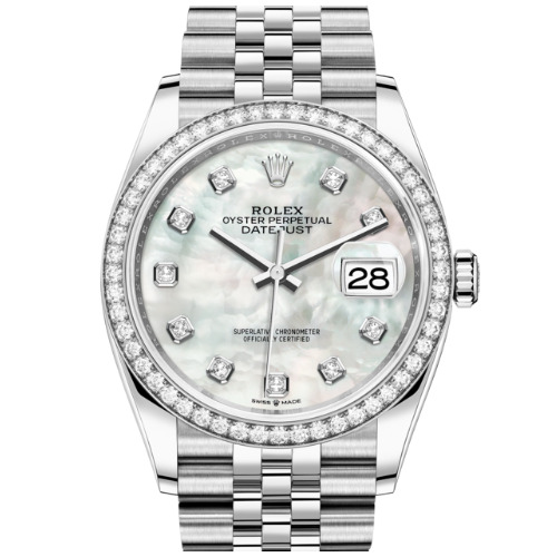 勞力士Rolex Datejust腕錶鑽石白色黃金及蠔式鋼款 型號126284RBR-0011