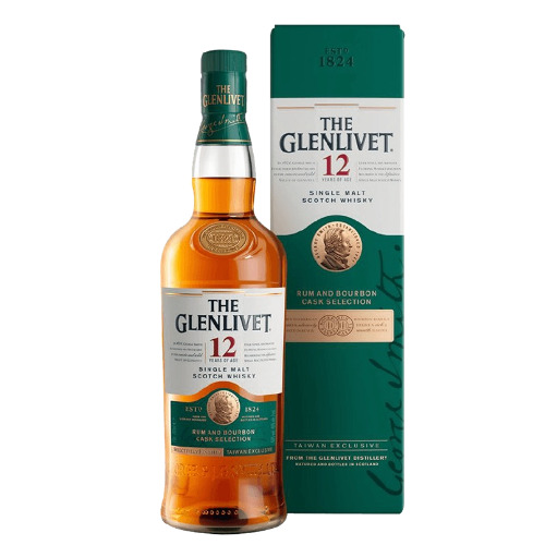 格蘭利威 12年首席三桶單一麥芽威士忌 The Glenlivet 12 Yo Rum And Bourbon Cask Sele