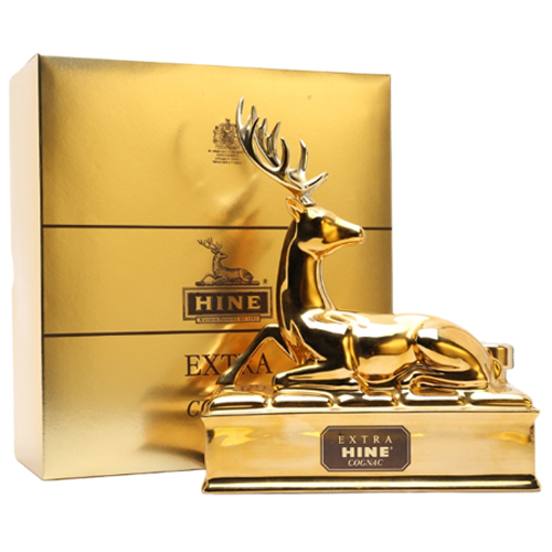 御鹿 Extra 金鹿瓷瓶 干邑白蘭地 Hine Extra Cognac Golden Stag Decanter