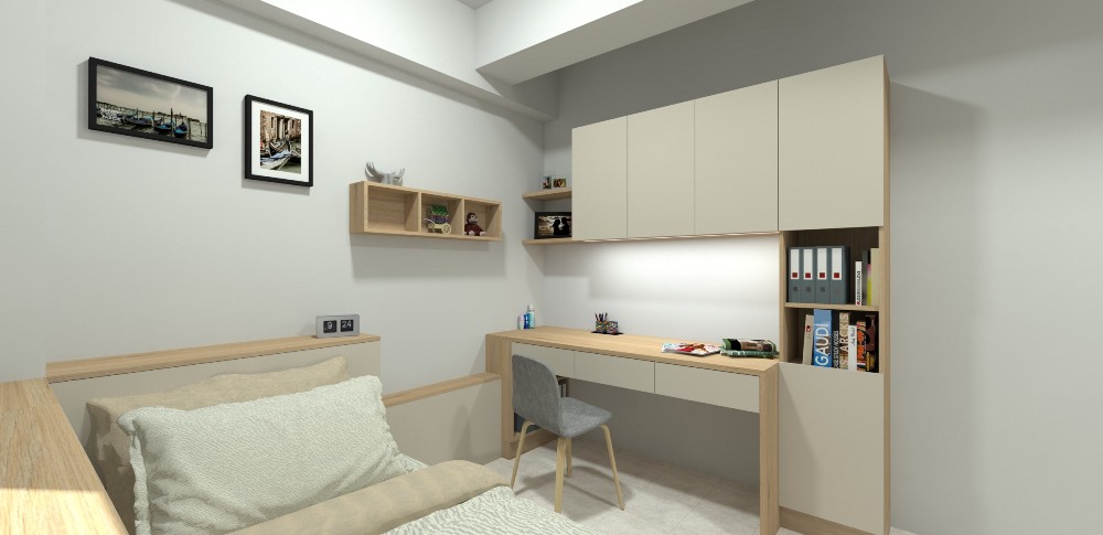 【嘉義系統櫃案例】朴子陳先生孩房規劃:美感與機能的一體化