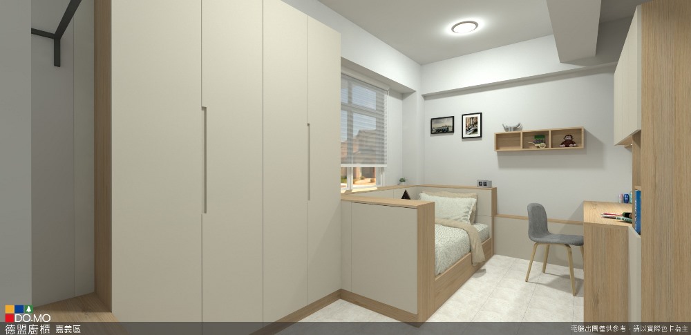 【嘉義系統櫃案例】朴子陳先生孩房規劃:美感與機能的一體化