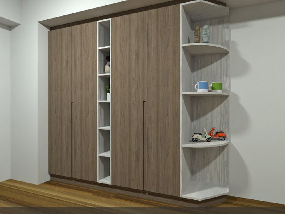 雲嘉南系統櫃推薦｜深色木紋設計案例：EGGER進口板材與Blum進口鉸鍊｜嘉德廚櫃