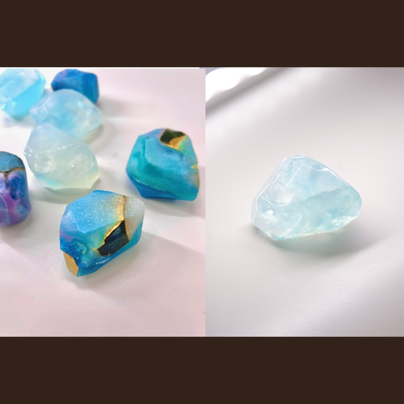 手作璀璨寶石皂/手指礦晶藝術臘
