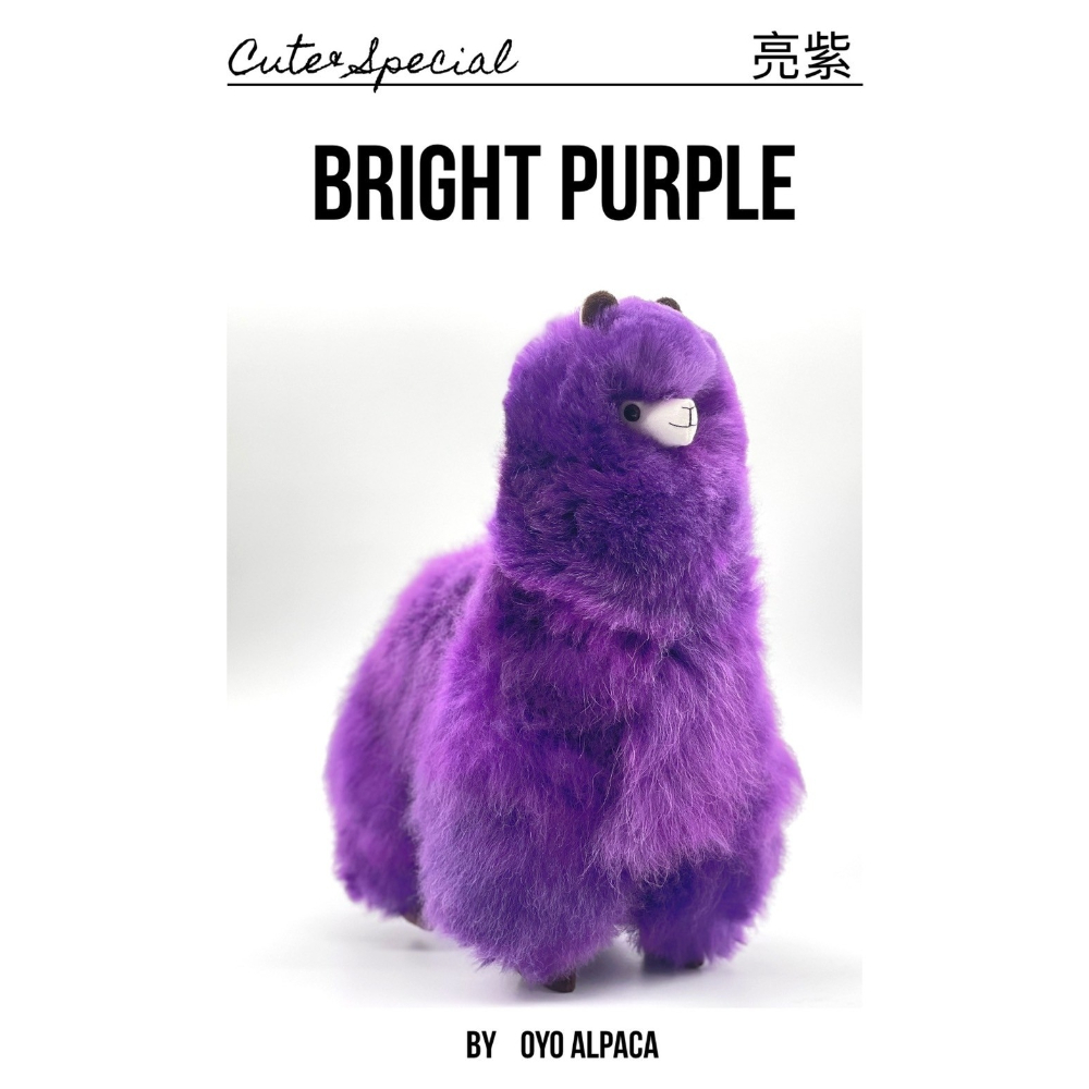 羊駝娃娃-亮紫Bright purple-中(32CM)
