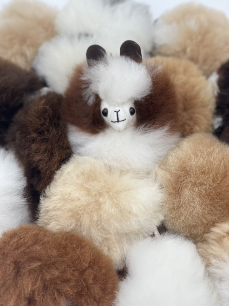 【羊駝毛毛球】針織羊駝娃娃吊飾