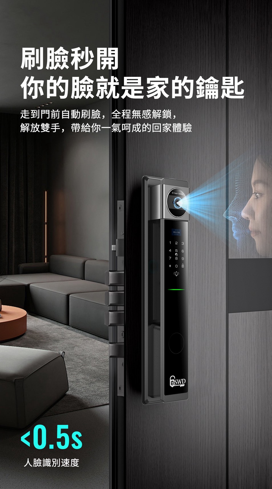 SWD R9 人臉辨識 防水