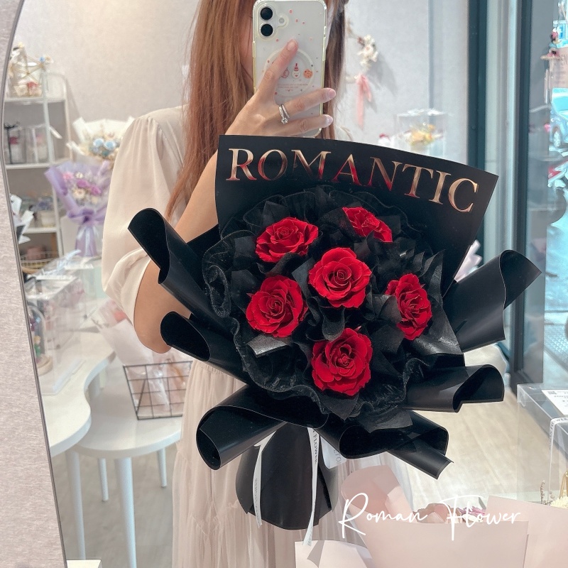 韓式永生玫瑰花束【6