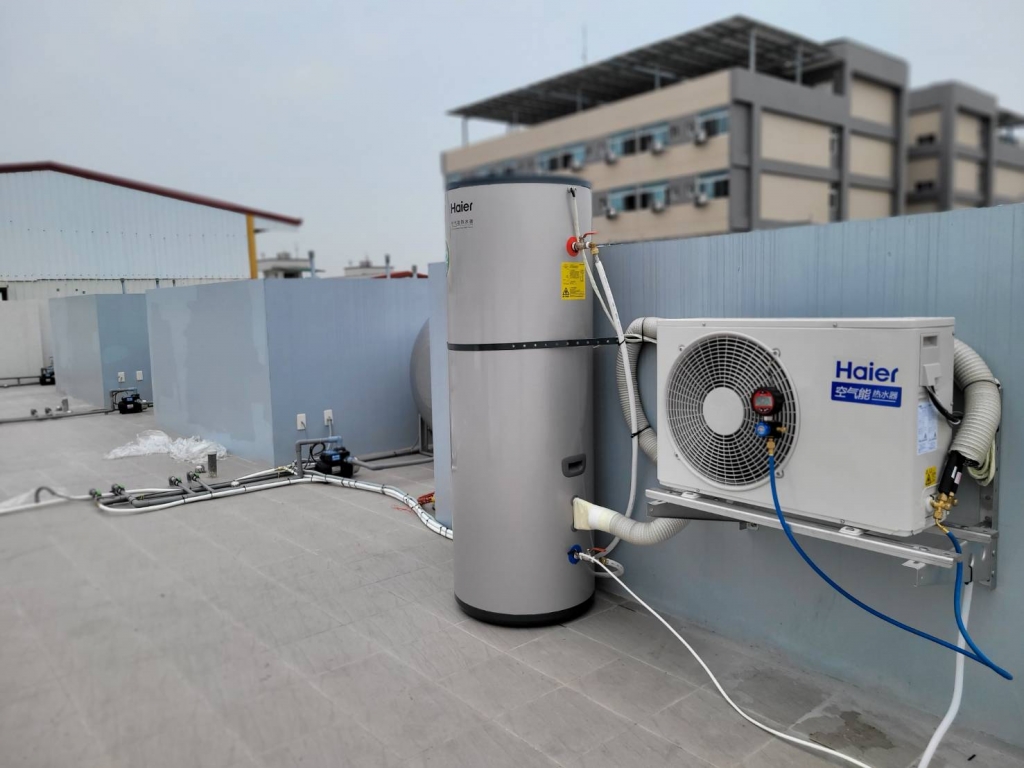 空氣能熱泵熱水器安裝2