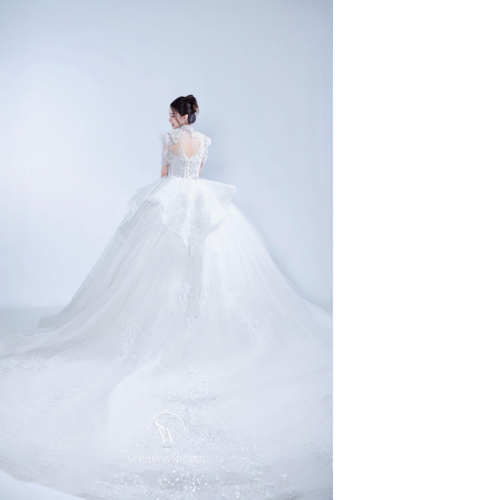 SW韓國立體水晶系列白紗