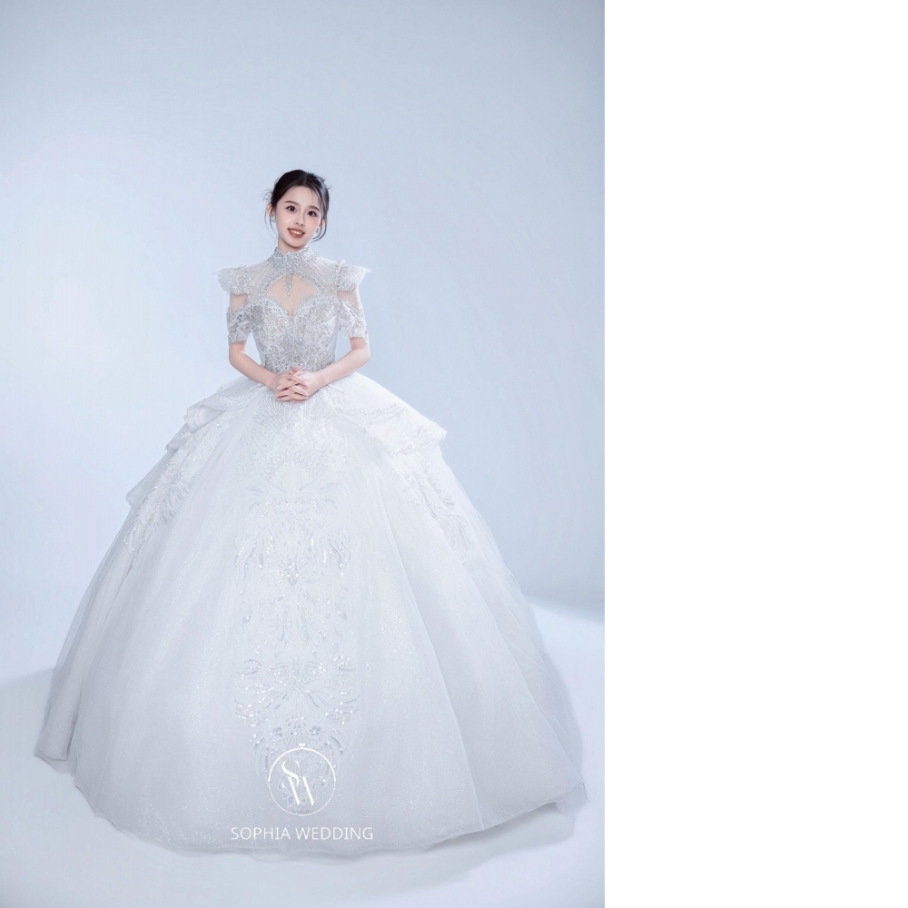 SW韓國立體水晶系列白紗