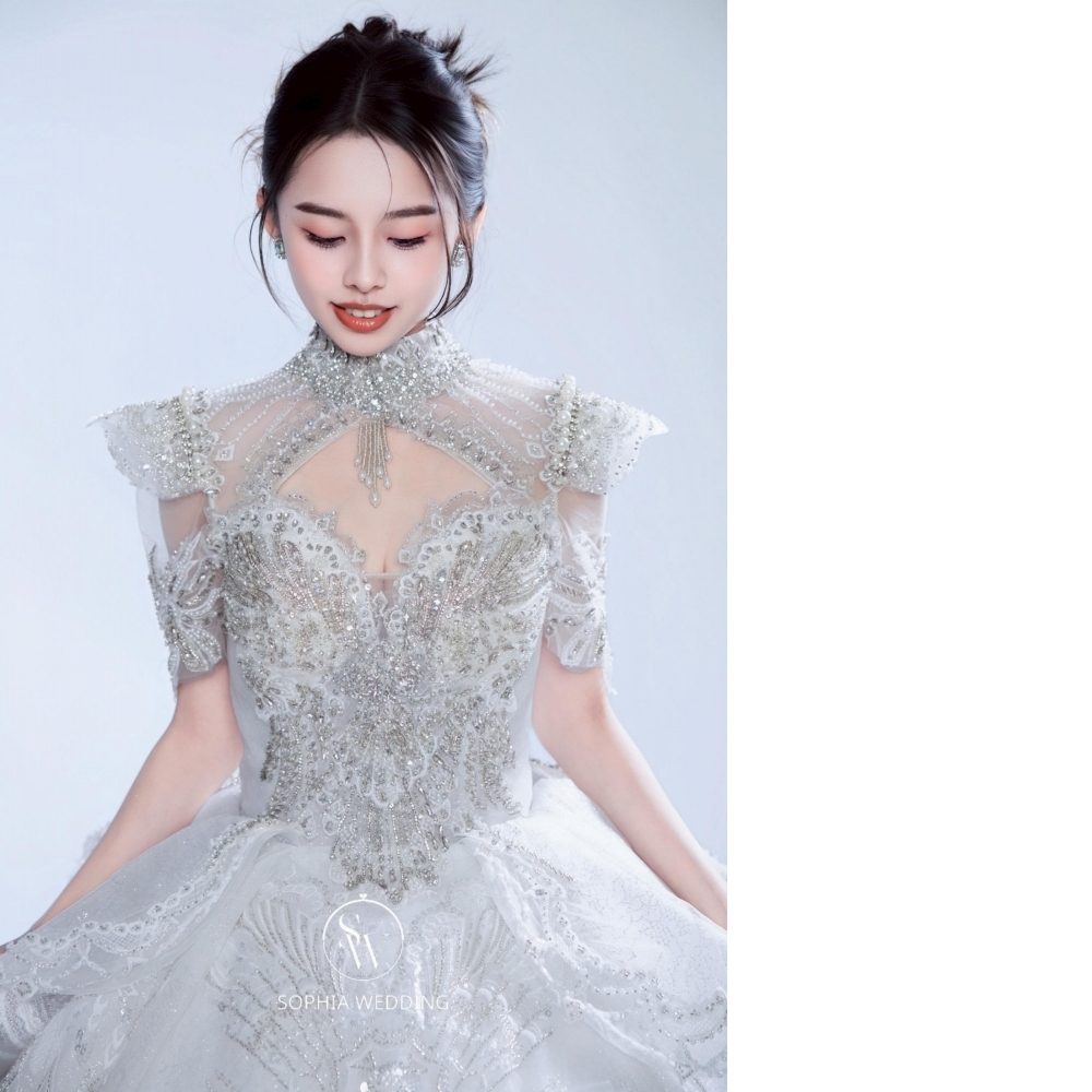 SW韓國立體水晶系列白紗