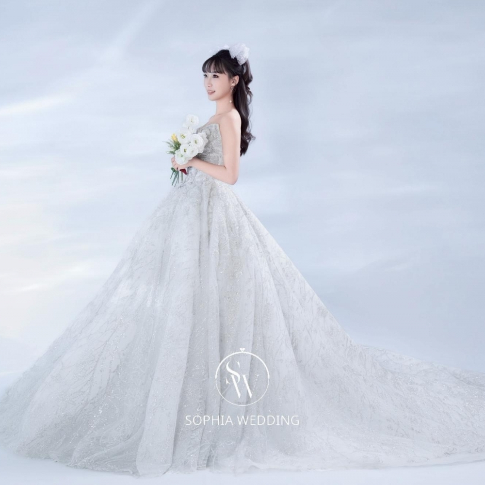 SW韓國立體水晶系列白紗