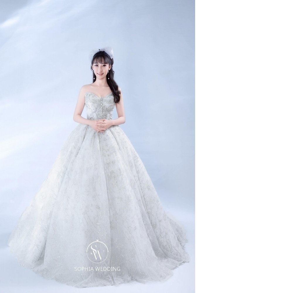 SW韓國立體水晶系列白紗