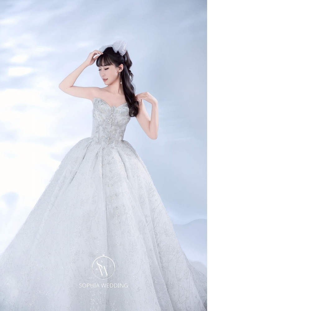 SW韓國立體水晶系列白紗