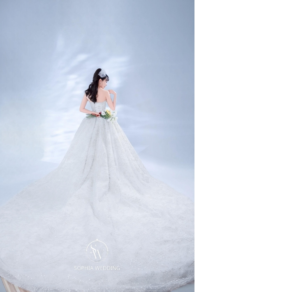 SW韓國立體水晶系列白紗