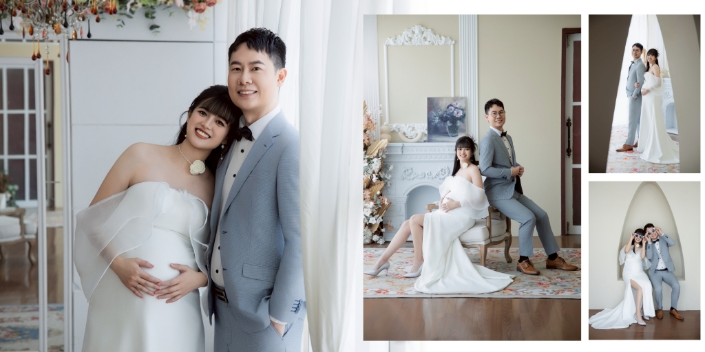 孕婦寫真作品｜SW攝影棚｜韓系｜吊帶褲｜新人分享